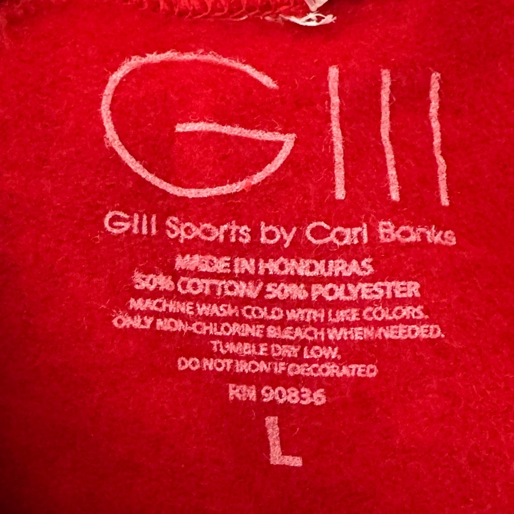 XFL Defenders Unisex Football Red Hooded Sweatshirt Front Pocket Men L/W… - Picture 6 of 6